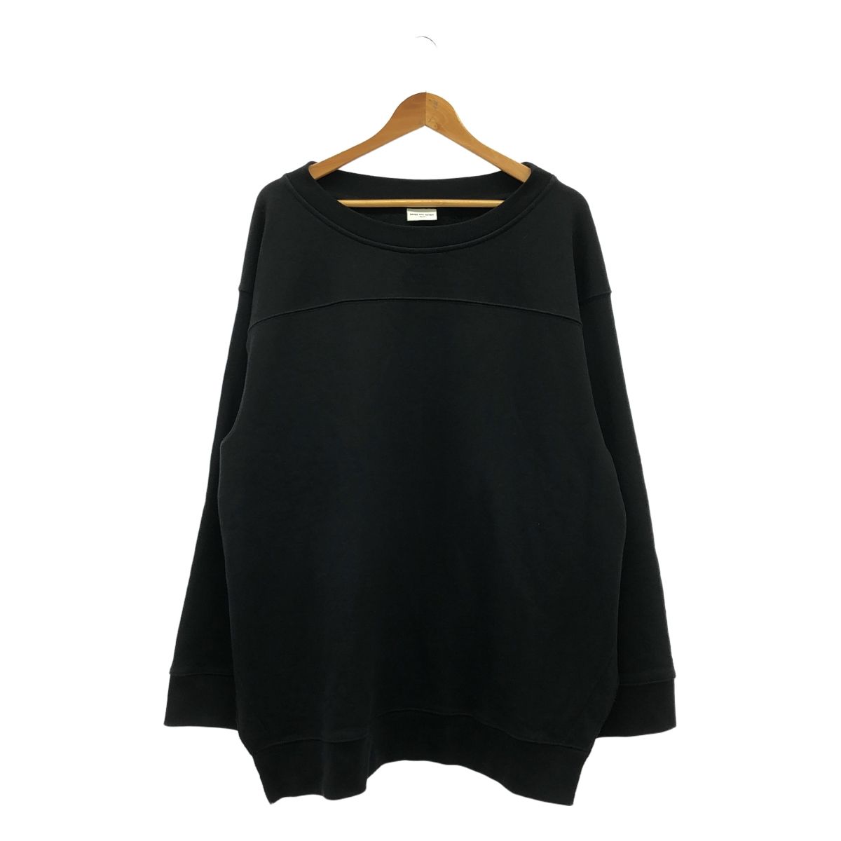 DRIES VAN NOTEN ブラック クルーネック 長袖Tシャツ
