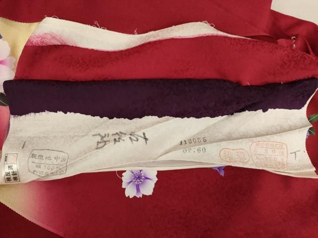 平和屋着物○豪華振袖 舞花文 暈し染め 仮絵羽 逸品 未