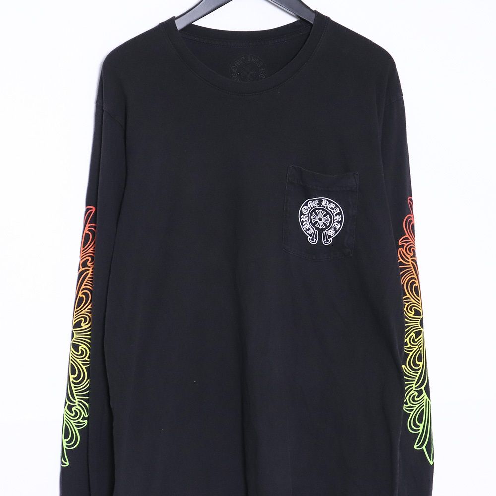 CHROME HEARTS Back Grad Circle Logo L/S Tee Lサイズ
