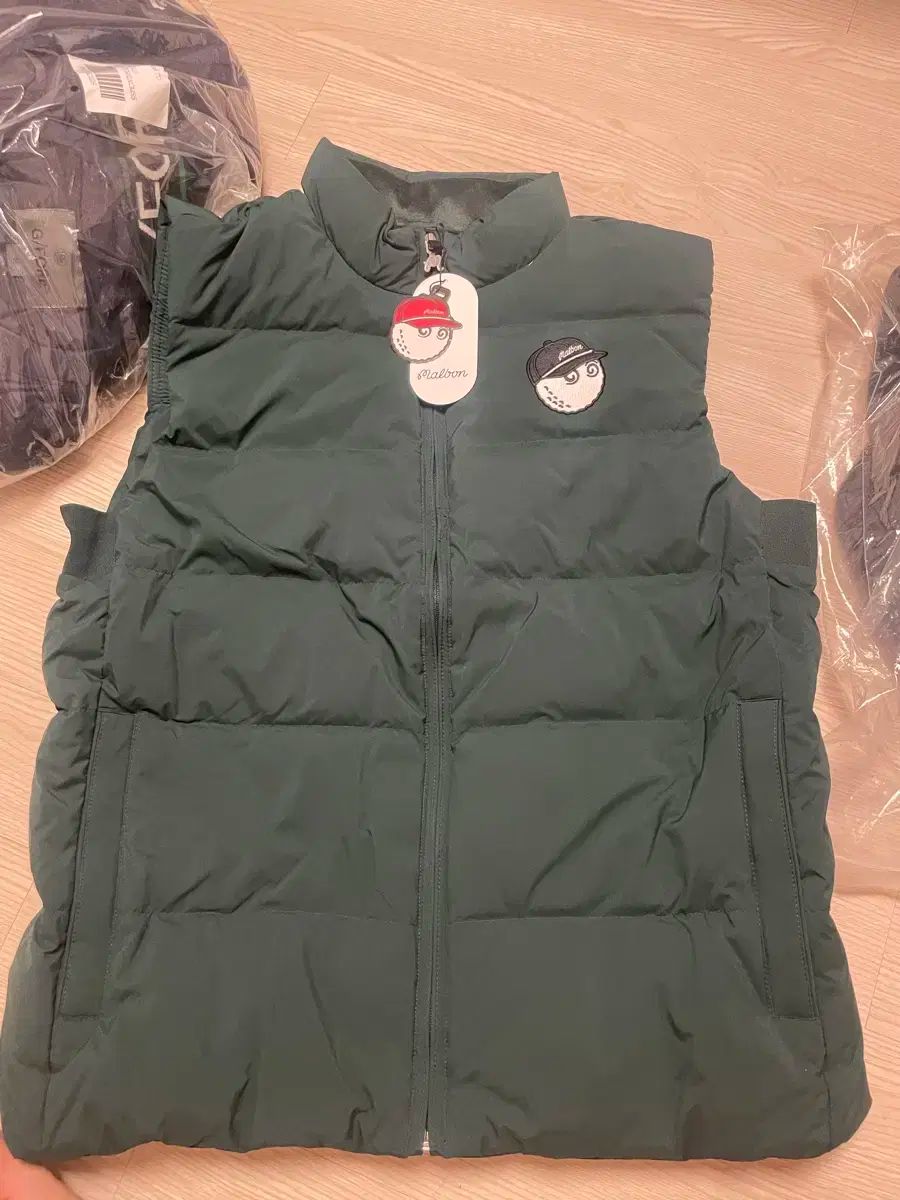 マルボンゴルフ ダウン ベスト グリーン 韓国 正規品