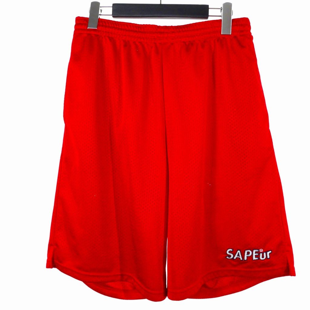 SAPEur サプール　メッシュショートパンツ M サプール SAPEur メッシュショーツ ショートパンツ M レッド 赤