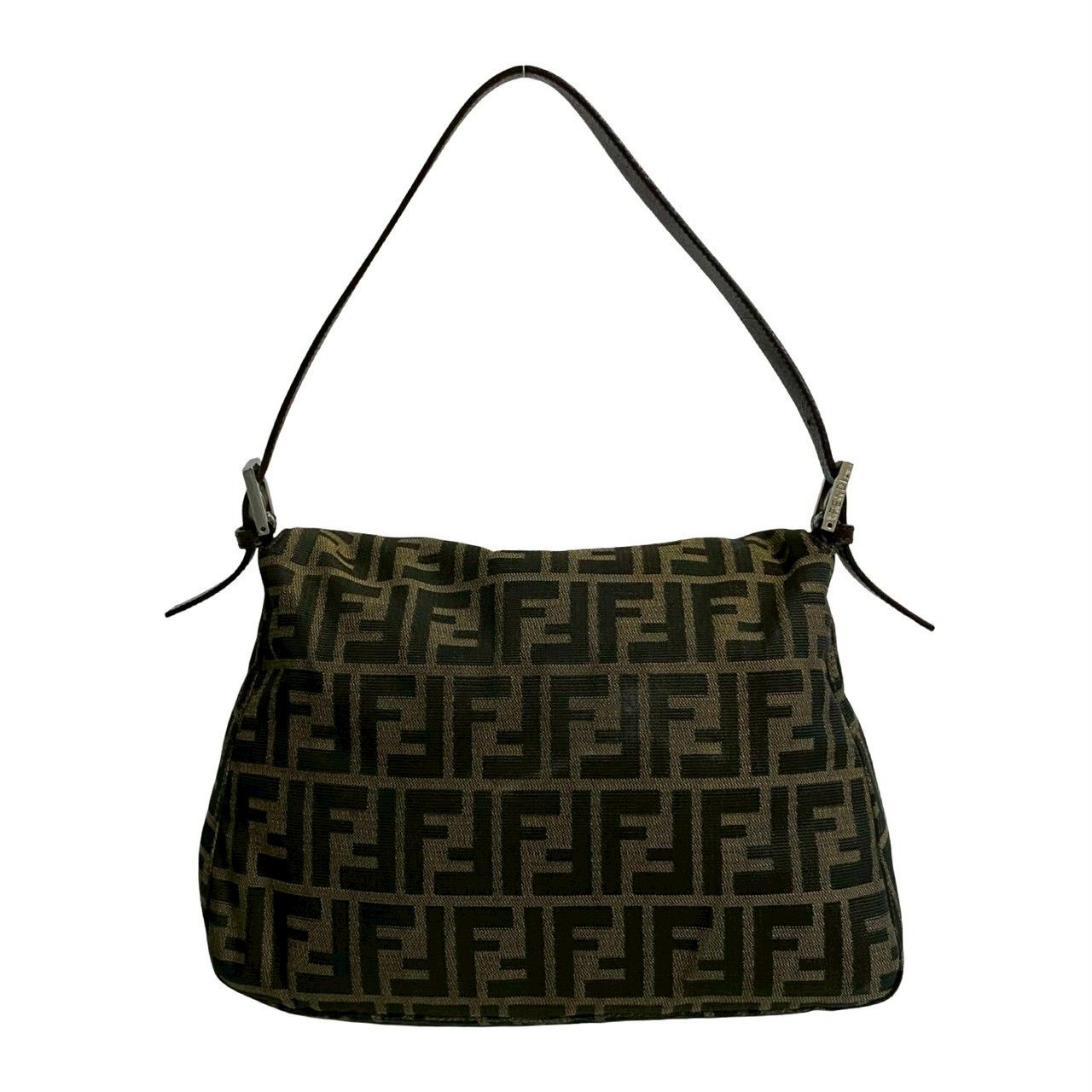 極 美品 FENDI フェンディ マンマバケット ズッカ FF ロゴ 柄