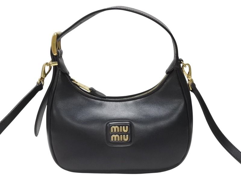 【美品】MIUMIU ホーボー 2WAY ショルダーバッグ 中古・古着通販】MIU MIU (ミュウミュウ) ホーボー2WAYバッグ