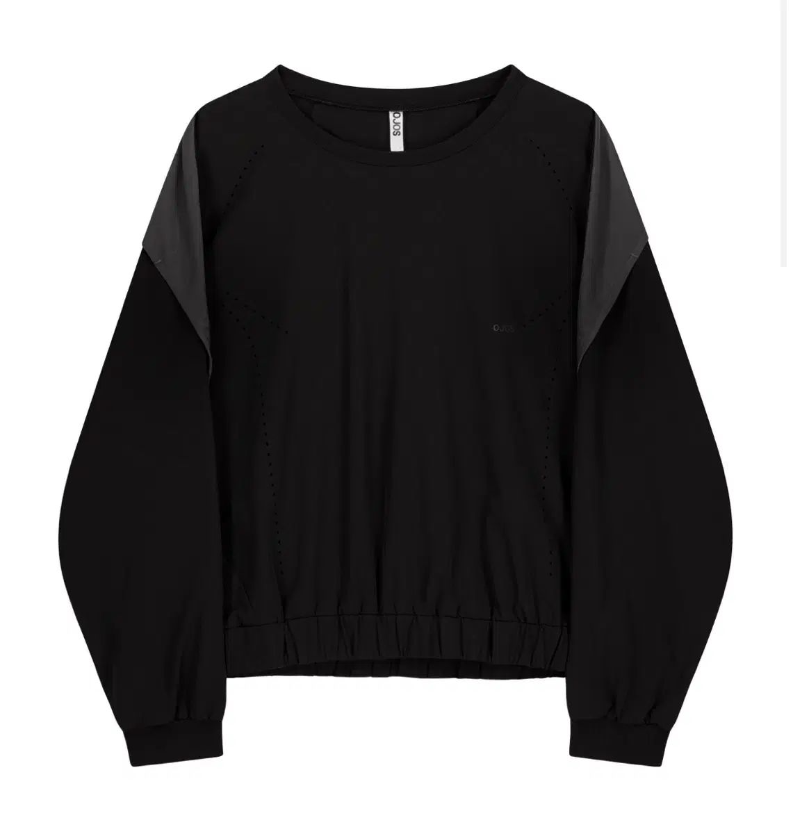 オホス メッシュ ナイロン スウェットシャツ ブラック サイズ1