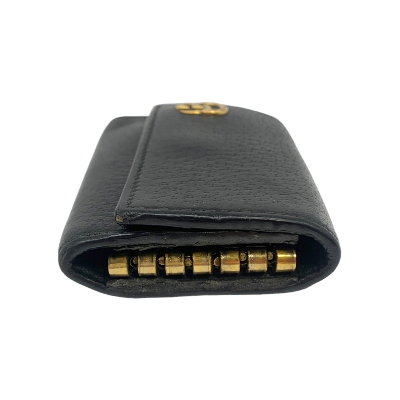 ✨極美品✨ GUCCI キーケース マーモント GGスプリーム 6連 黒 付属品 楽天市場】【未使用品】 グッチ キーケース 6連 GGマーモント