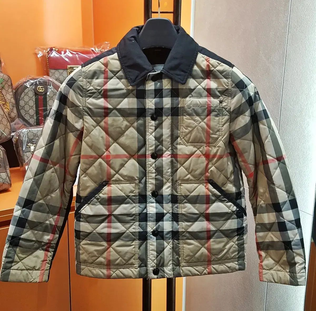 10YSize バーバリー キッズ キルティング ダウン N級