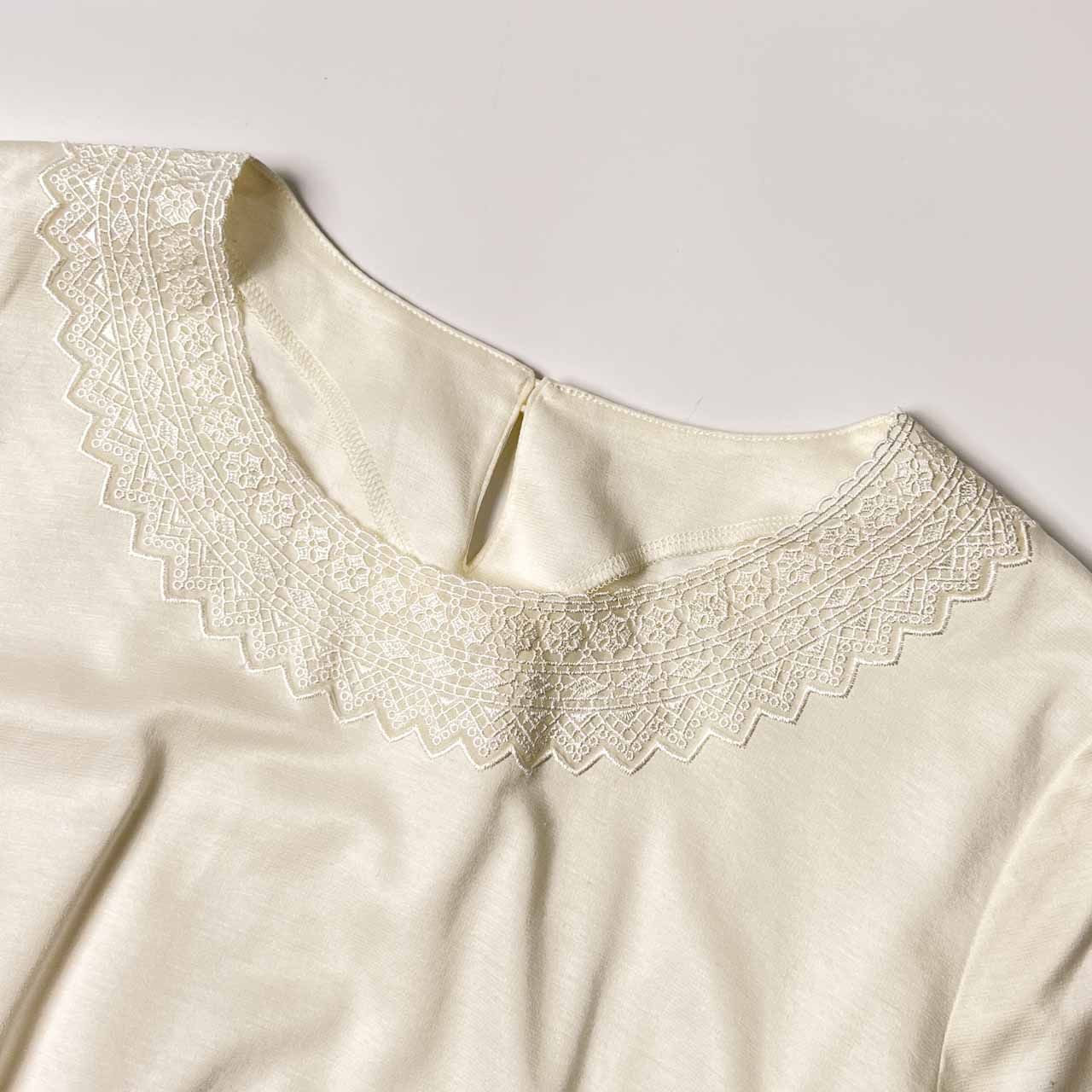 Leilian レリアン レース デザイン 半袖シャツ カットソー 13