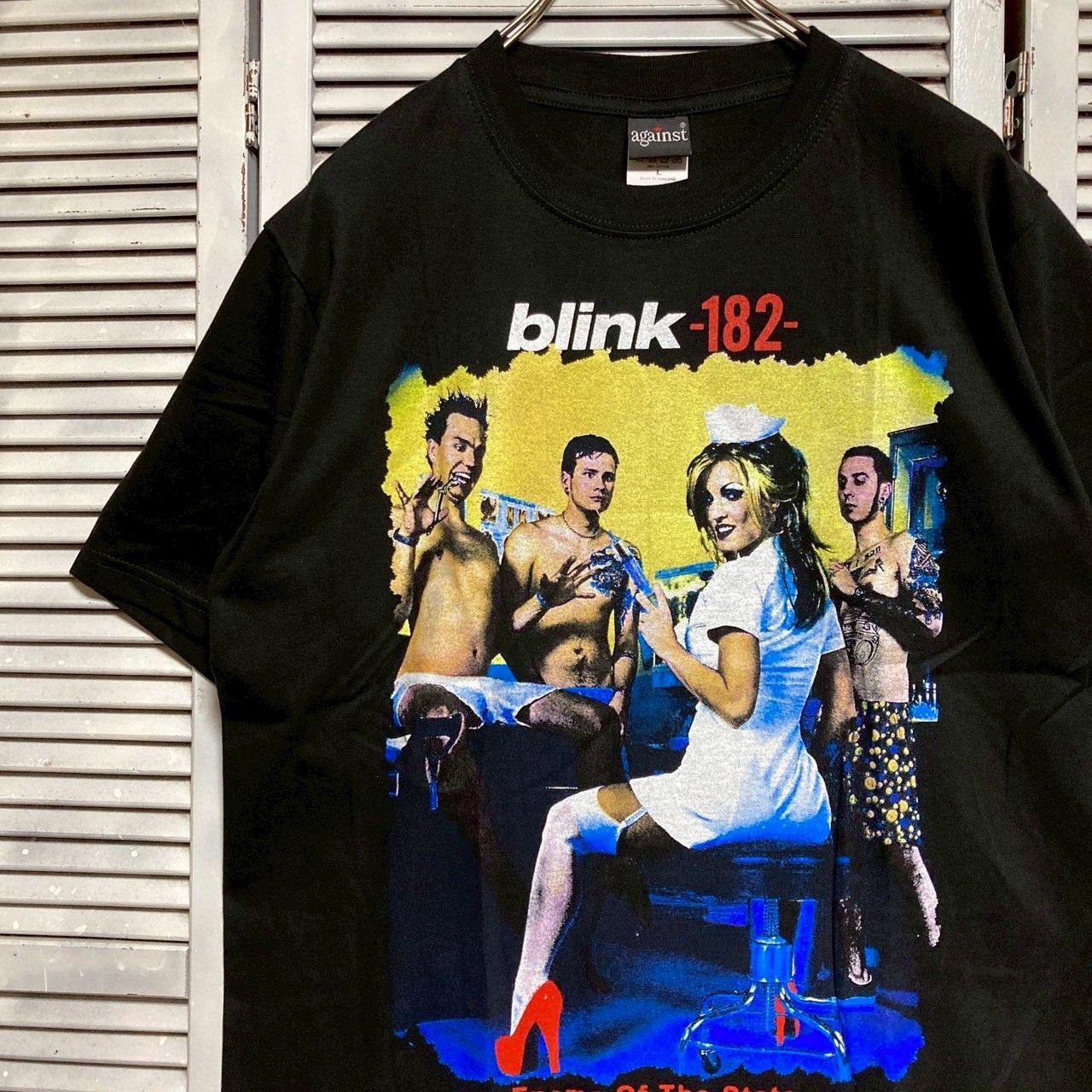 ☆ バンド Tシャツ blink - 182 ブリンク182 ナース 看護師 手術 Enema