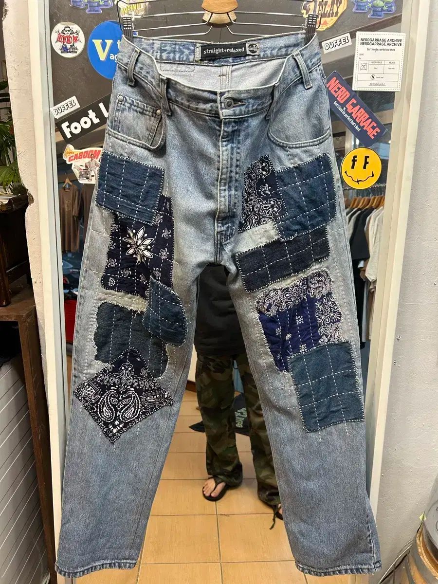 90s LEVI S リーバイス シルバータップ パッチワーク パンツ 34in