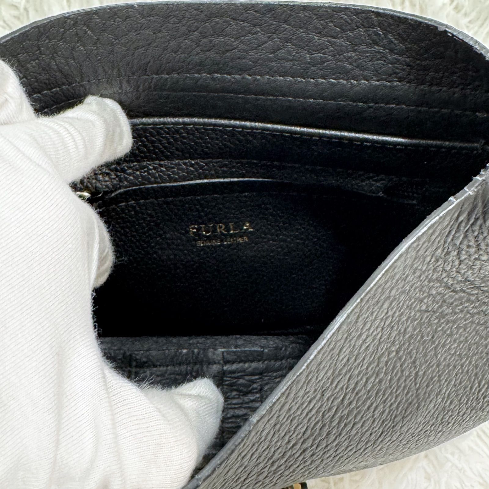 超美品！FURLA フルラ クラブ 2way ショルダーバッグ 肩がけ 斜めがけ 