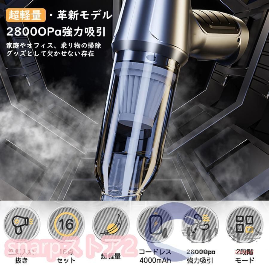 ハンディクリーナー 強力 掃除機 コードレス ブラシレスモーター