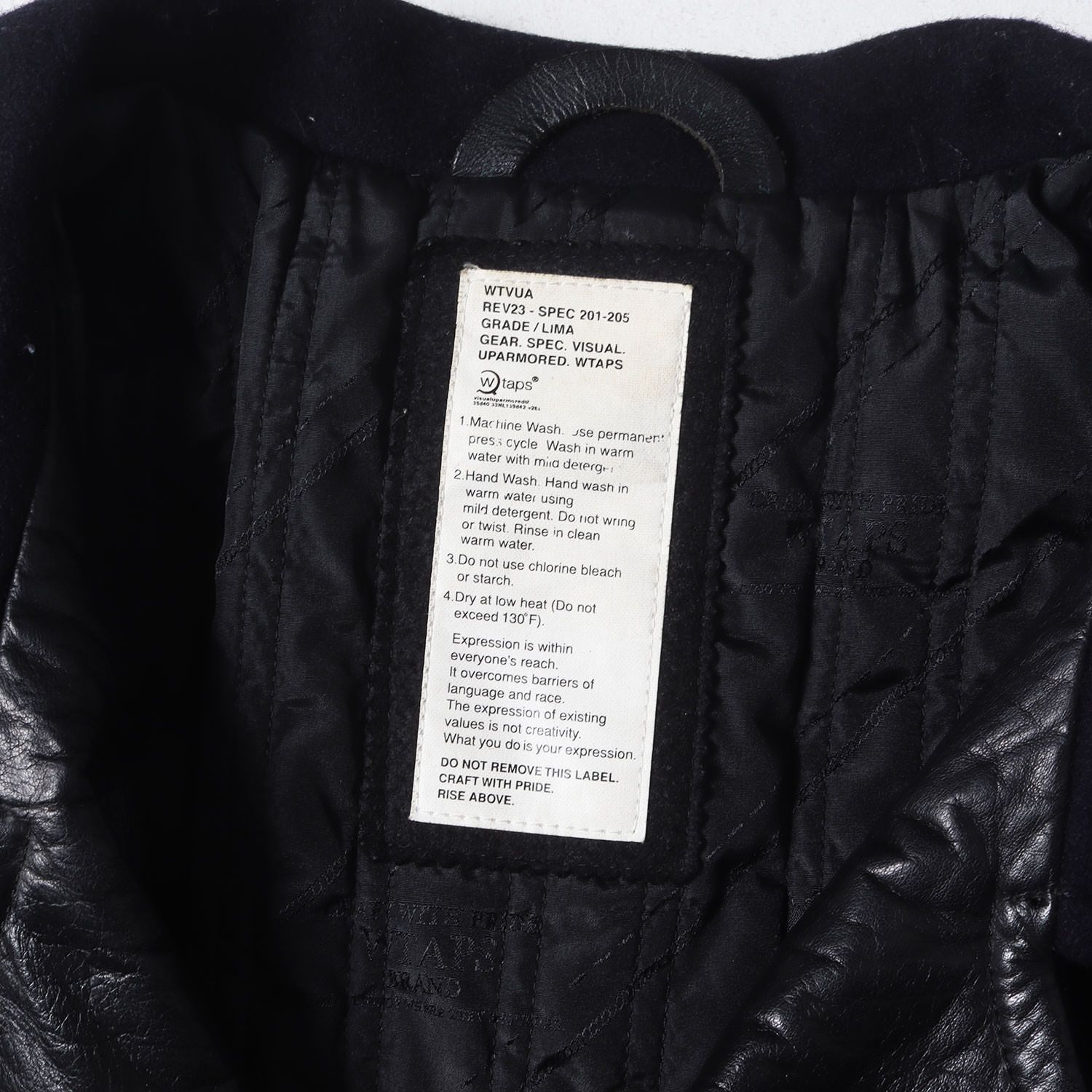 WTAPS ダブルタップス コート サイズ:L / 00s レザーコンビ