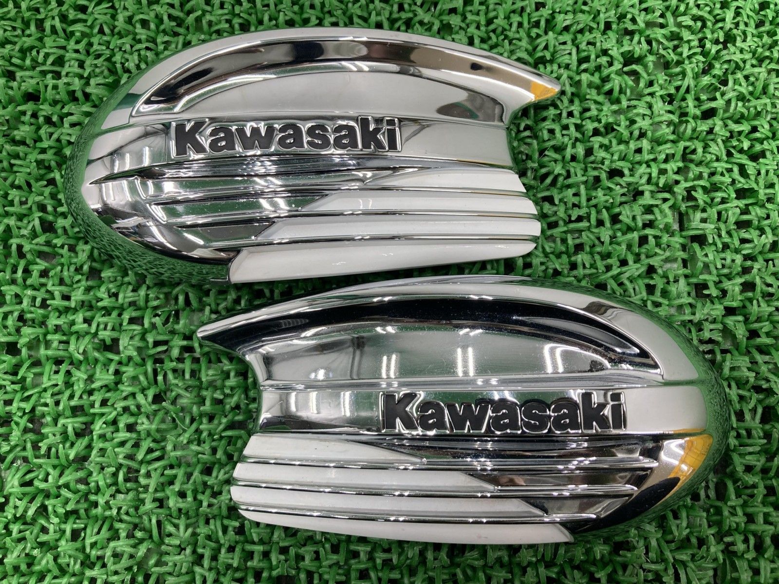 W650 タンクエンブレム 左右 56051-1996|56051-1997 カワサキ 純正 EJ650A 56051-1996 56051-1997 コケキズ無し 61