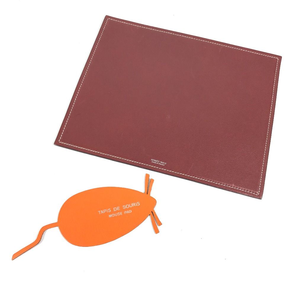 HERMES エルメス 雑貨 ロゴ マウスパッド レザー - メルカリ