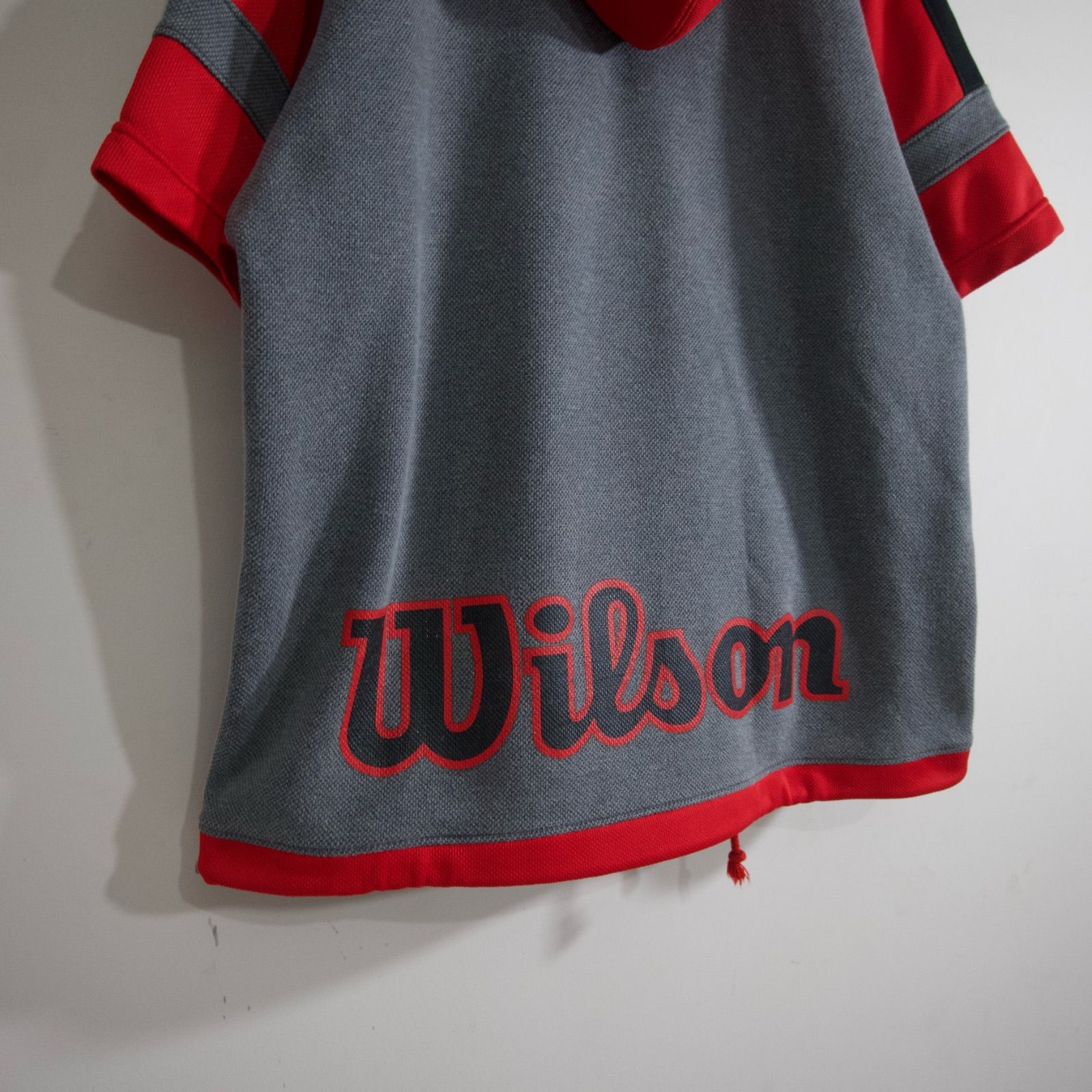 90s Wilson Hit Union Half Zip S/S Hoodie 90年代 ウィルソン