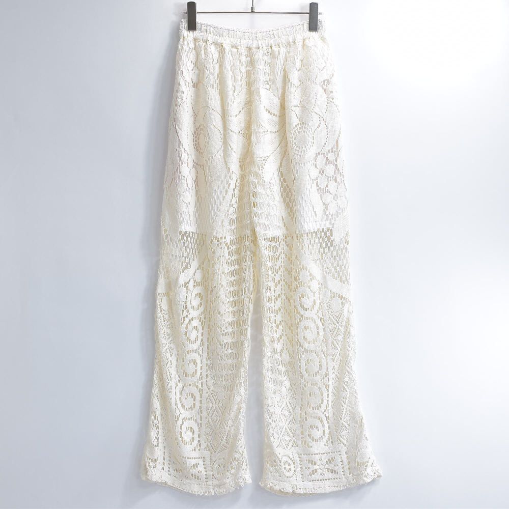 Remakeリメイク フラワーデザイン ラッセルレース ルーズシルエット  