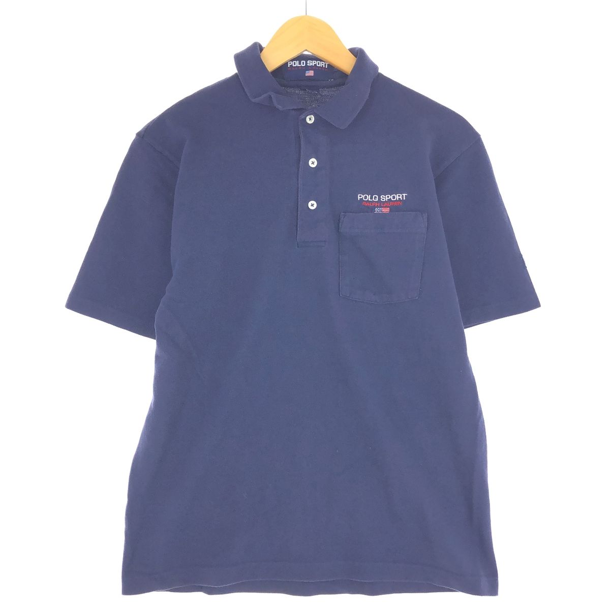 古着 90年代 ラルフローレン Ralph Lauren POLO SPORT ポロスポーツ 半袖 ポロシャツ USA製 メンズL ヴィンテージ/eaa435806
