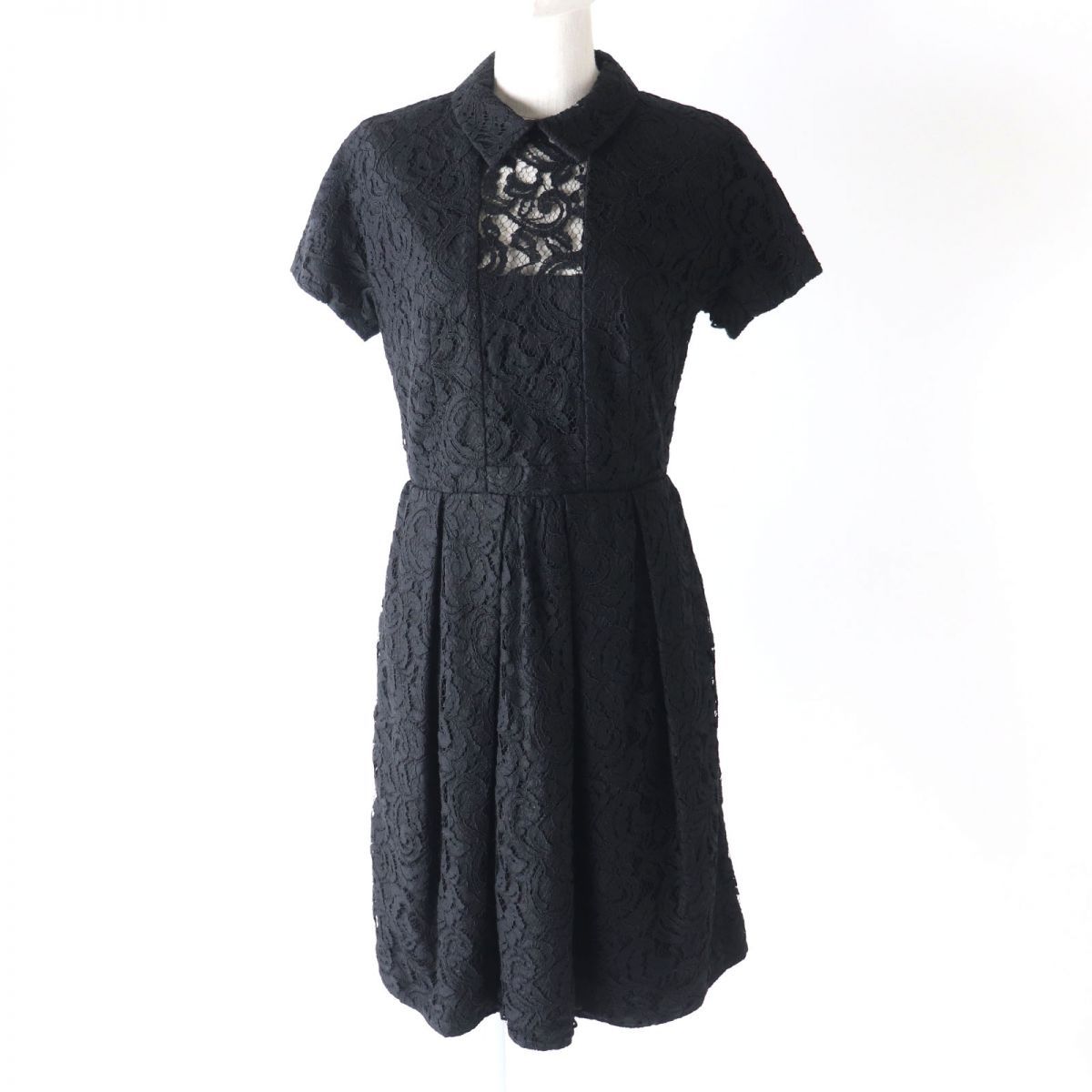 未使用品☆正規品 CARVEN カルヴェン 花柄レース 半袖 膝丈 ワンピース 