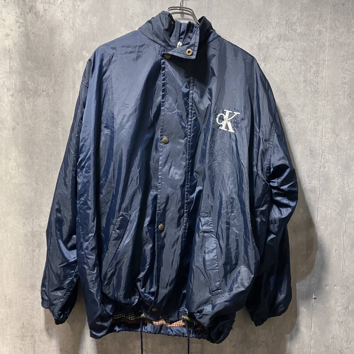 古着／calvin klein Nylon Jacket Navy size L ナイロンジャケット 