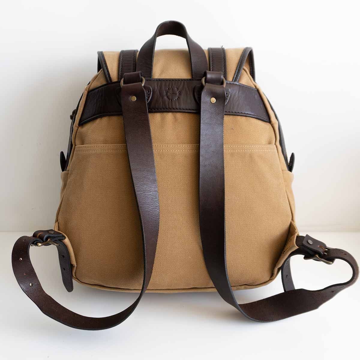 美品】FILSON【Rucksack リュック】タン コットンツイル×レザー