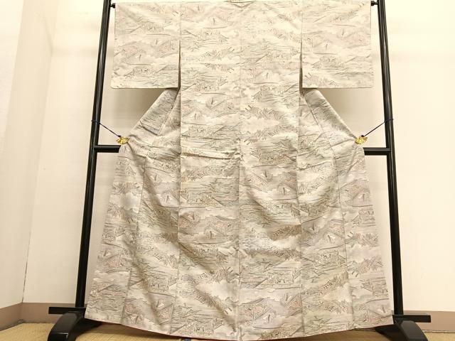 平和屋着物○本場大島紬 平安人物風景文 正絹 逸品 BAAT6703hv - メルカリ