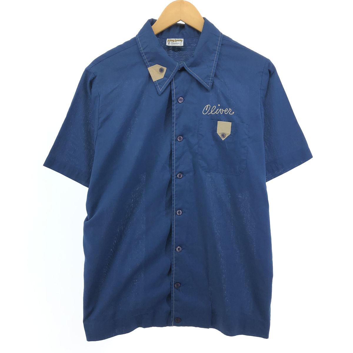 古着 70年代 キングルイ King Louie ボウリングシャツ ボックス