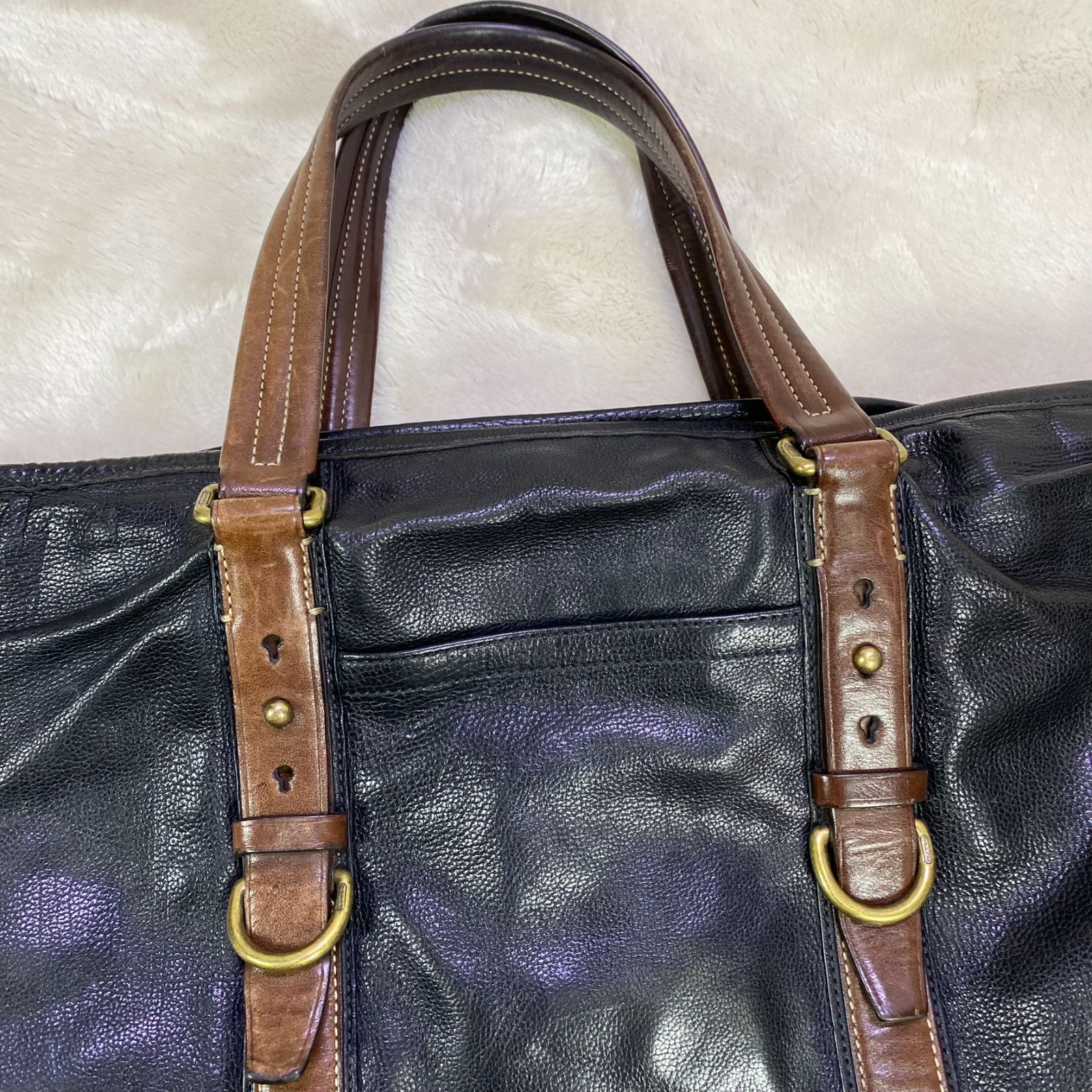 1円&frasl;極美品○COACH コーチ メトロポリタン 2way トートバッグ メンズ