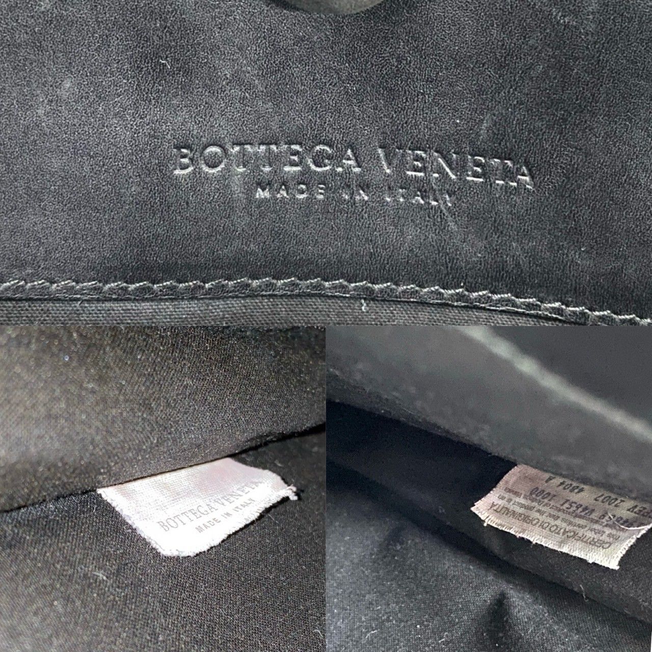 極 美品 BOTTEGA VENETA ボッテガ ヴェネタ イントレチャート レザー