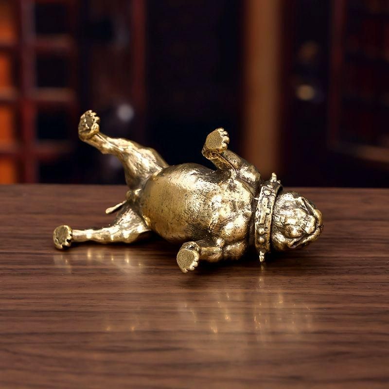 銅細工 沙皮犬 犬 装飾品 工芸品 美術品 置物｜銅細工