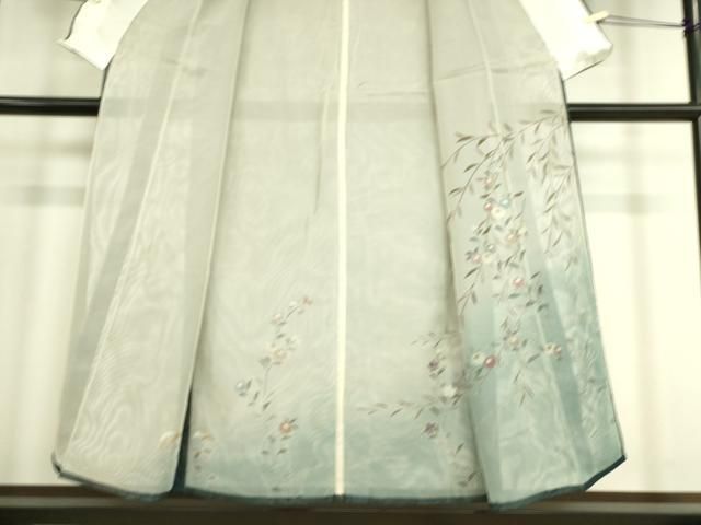 平和屋着物▽訪問着　無双　紗袷　紗×紗　草花文　正絹　逸品　DAAS0478az 平和屋着物▽訪問着 無双 紗袷 紗×紗 草花文 正絹 逸品 DAAS0478az