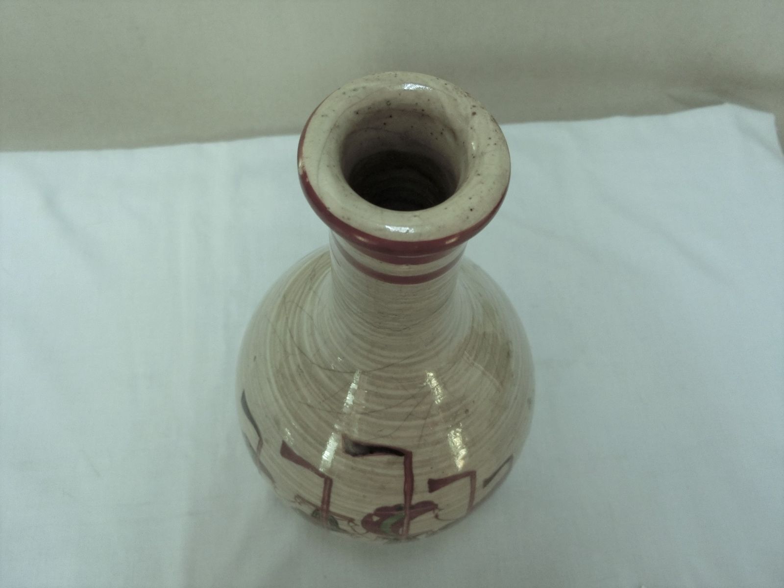 希少な図柄！【大人気商品 南蛮船 徳利 色絵 骨董】◇皿 徳利 壺 花器