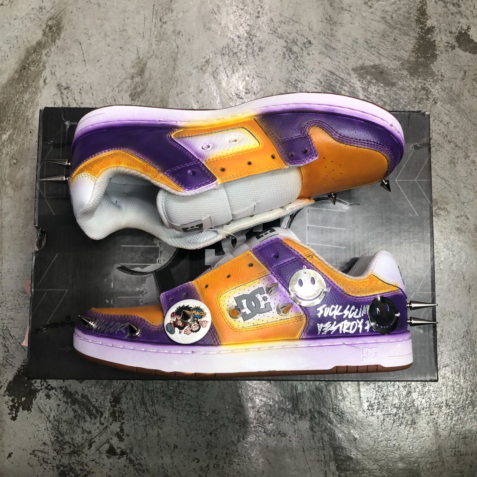 定価81400円 新品 KIDILL CUSTOMISED SNEAKERS COLLAB WITH DC SHOES