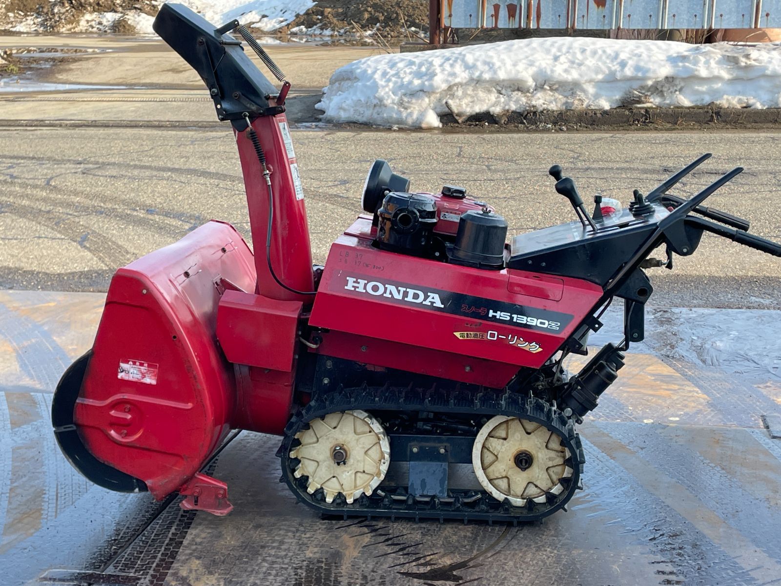 本田 ホンダ 除雪機 ローリング 中型 13馬力 実働品 動画あり ガソリン