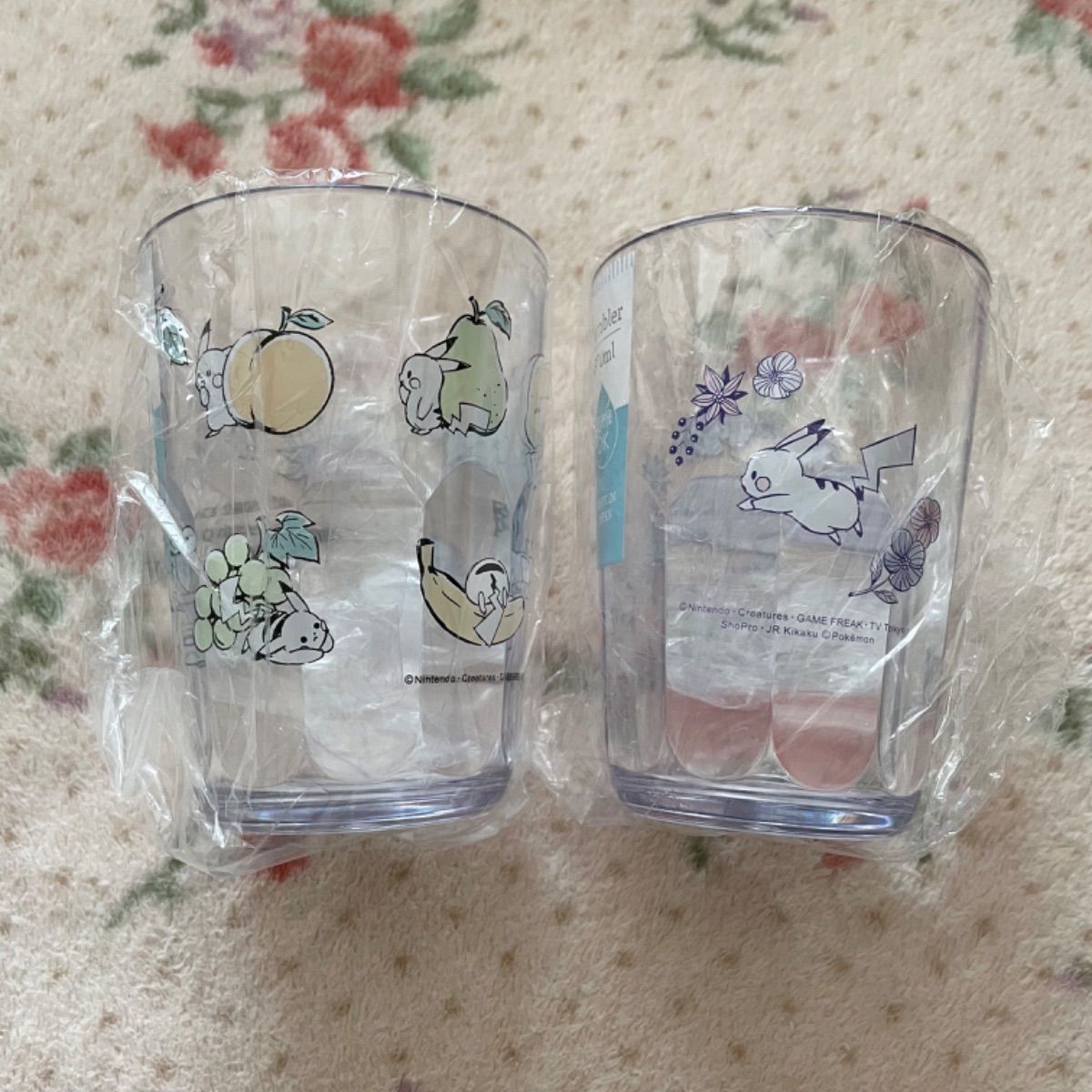 メルカリshops 新品未使用 ポケモン クリアタンブラー ピカチュウ ガーデン コップ