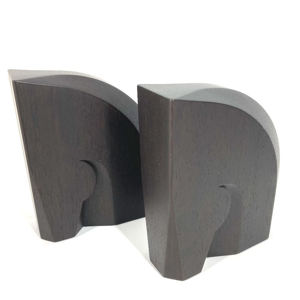 HERMES エルメス オブジェ ブックエンドセット 《アルザン》 ウッド