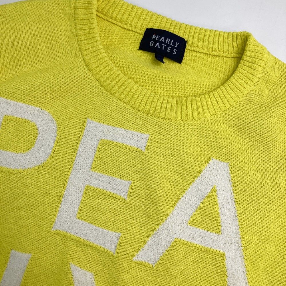 サイズ：1 PEARLY GATES パーリーゲイツ コットン混 ニット