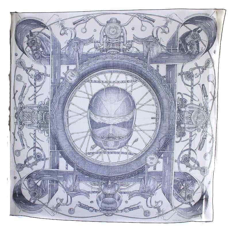 エルメス HERMES スカーフ ROUTE 24 カレジュアン 140 ショール