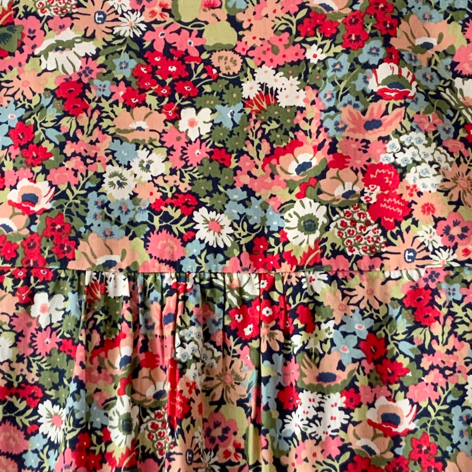 未使用級美品 マッキントッシュフィロソフィー リバティ ボウタイ ワンピース M MACKINTOSH PHILOSOPHY マッキントッシュフィロソフィー