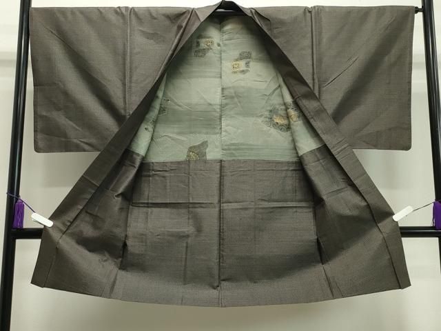 使用わずか 平和屋着物●男性 本場大島紬 アンサンブル 80亀甲 総詰め 正絹 CAAX5858gh