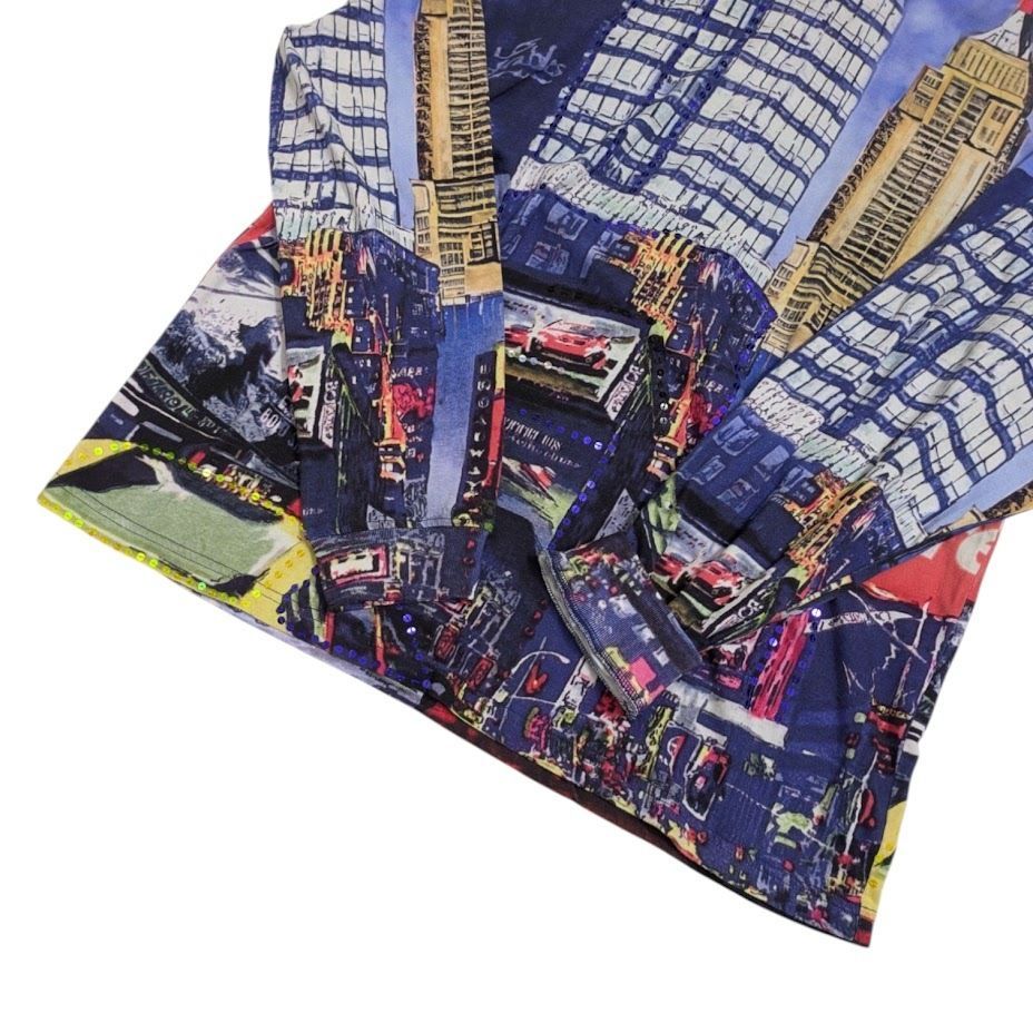 即 Supreme シュプリーム スカイラインスパンコール ロンT 即 Supreme シュプリーム スカイラインスパンコール ロンT