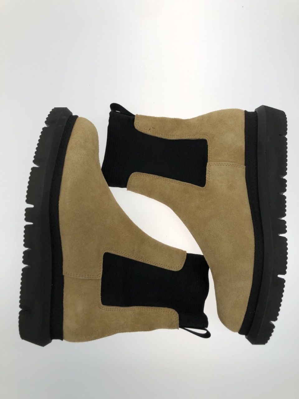Sacai サイドゴアブーツ チェルシーブーツ 41 ベージュ - メルカリ