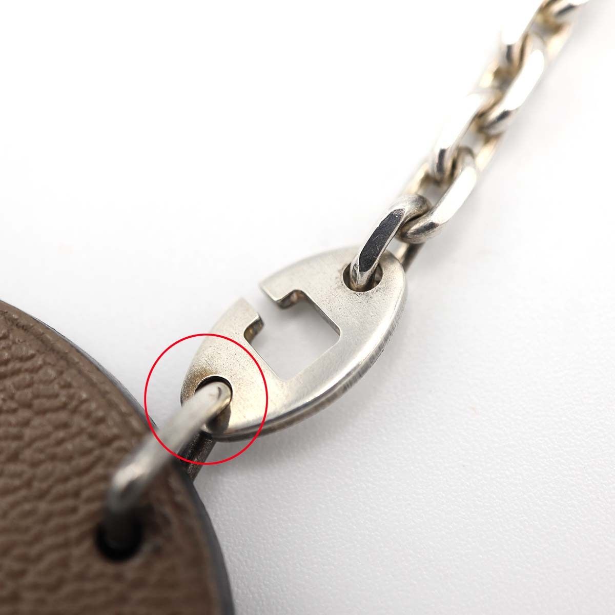 HERMES エルメス イノシシ 猪 アニマル レザー チャーム キーホルダー