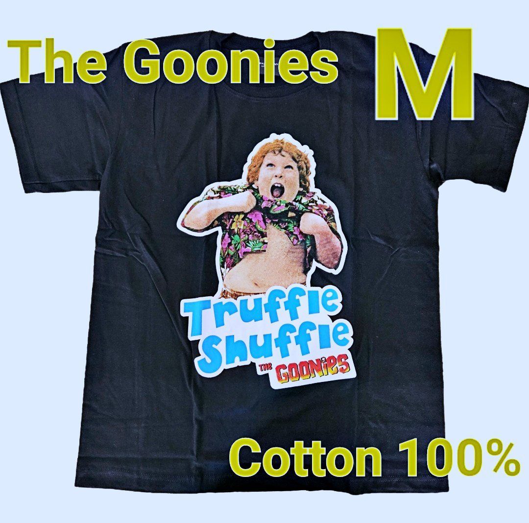新品】Tシャツ 黒 Mサイズ グーニーズThe Goonies アメリカ 冒険 映画  