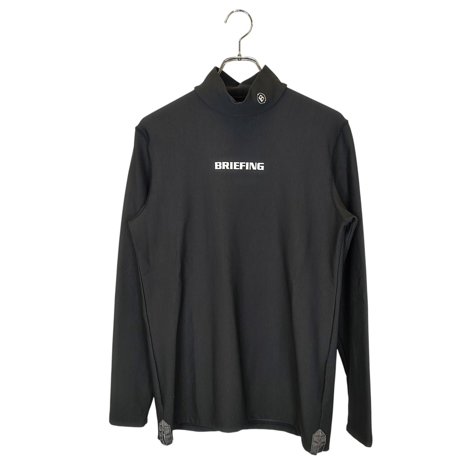 BRIEFING GOLF ブリーフィングゴルフ 21AW WARM LS HIGH NECK 長袖 モックネック インナー Tシャツ BRG213M48 M ブラック メンズ