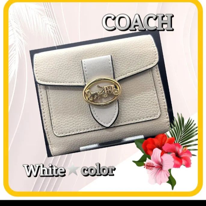 ✳️ 匿名配送 新品 ✳️ COACH コーチ 財布 ホワイト色 ✳️ - 〜麗