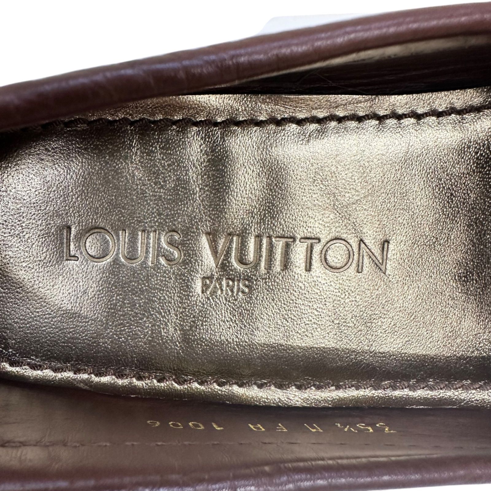 LOUIS VUITTON ルイヴィトン ドライビングシューズ 35 1/2 22.5cm モカシン フラットシューズ レザー - メルカリ