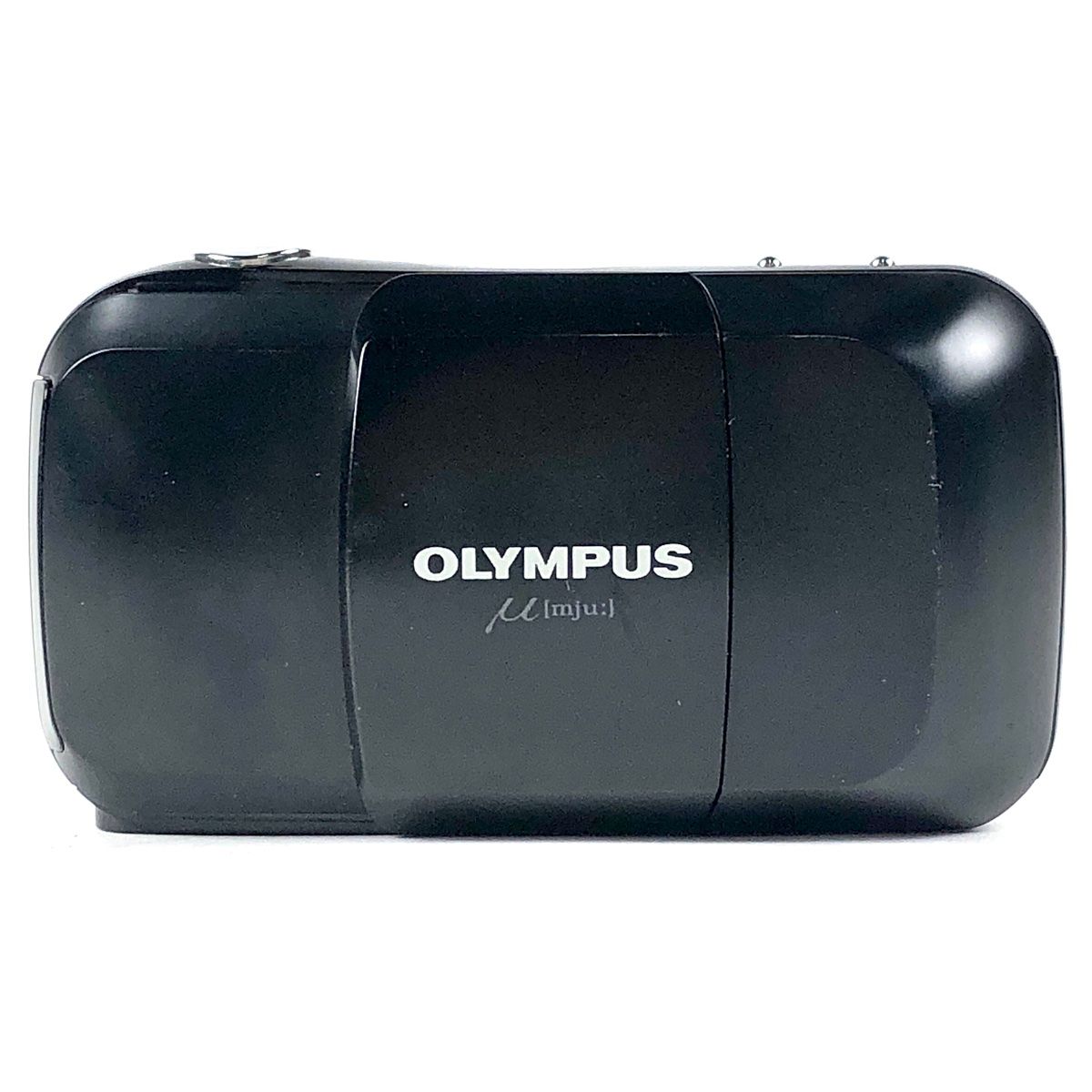 オリンパス OLYMPUS μ [mju:] ミュー ブラック 35mm F3.5 フィルム コンパクトカメラ 【中古】