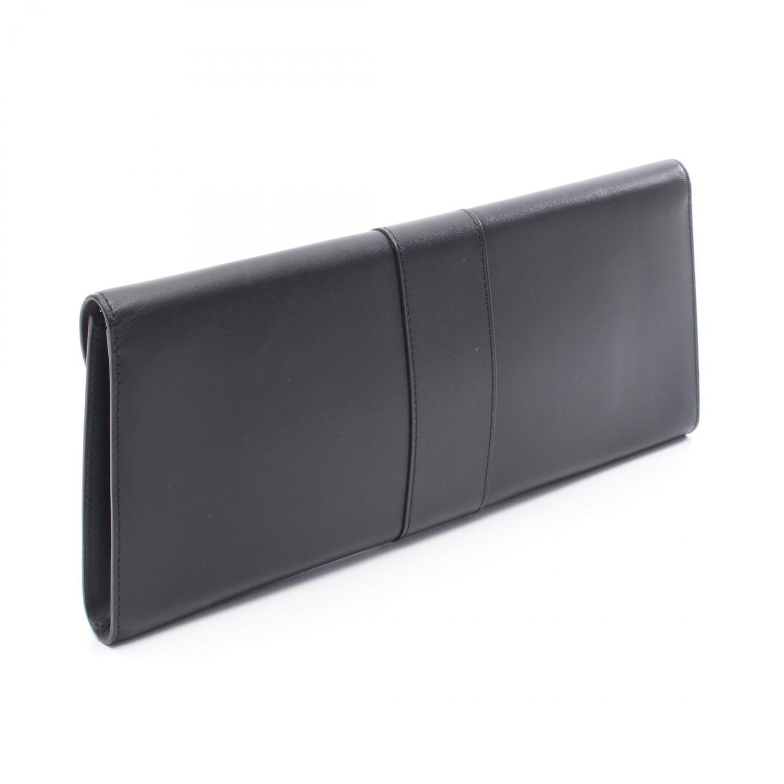 デルヴォー Delvaux セカンドバッグ クラッチバッグ ブラック レザー クラッチバッグ レディース Used A