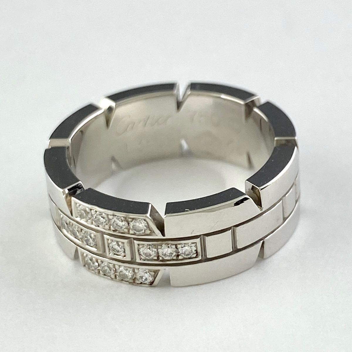 カルティエ CARTIER タンクフランセーズ リング WG ホワイトゴールド 