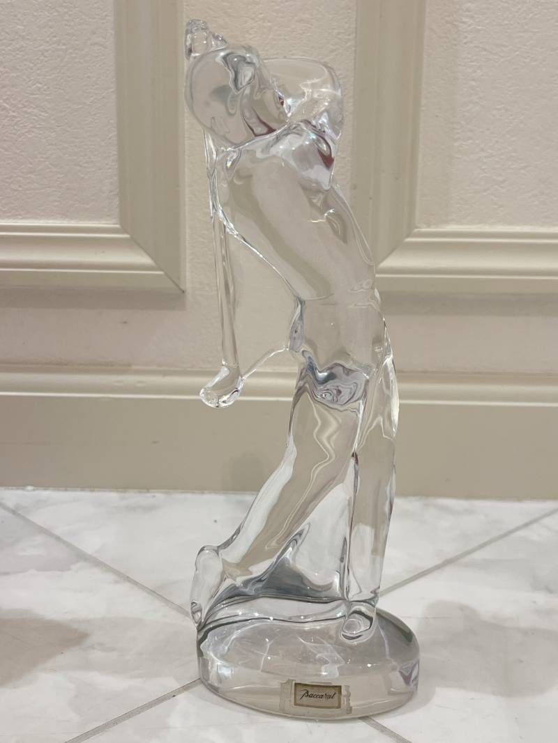 バカラ Baccarat クリスタルガラス ゴルフスイング 置物 Baccarat バカラ クリスタルガラス ゴルフスイング 置物 - メルカリ